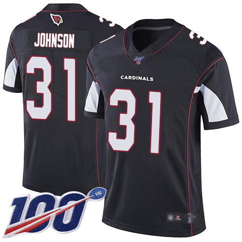 Arizona Cardinals Limited Black Men David Johnson Alternate Jersey NFL Football #31 100th Season Vapor Untouchable->arizona cardinals->NFL Jersey